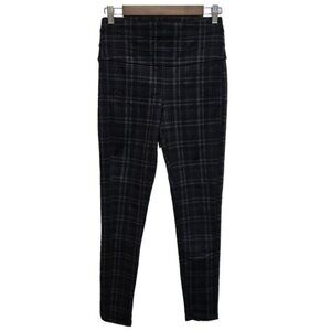 Rewind Women's Pull On Stretch Plaid Pants Size S